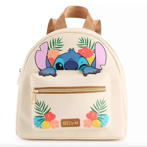 Disney Floral Stitch Mini Backpack and Keyring Charm - Picture 7 of 7